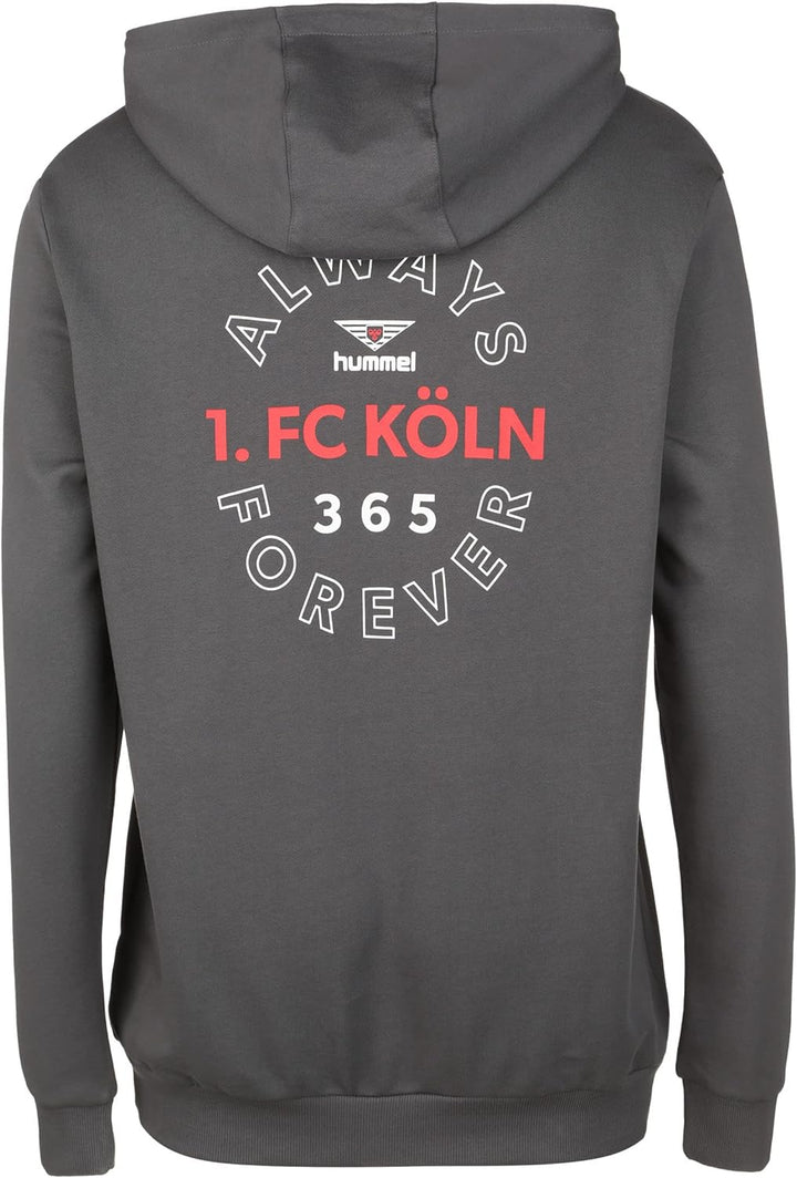 hummel 1.FC Köln Kapuzenpullover Herren Schwarz / Rot 3XL, Schwarz / Rot 3XL