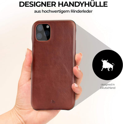 BULLAZO Menor Classic – kompatibel mit iPhone 11 Pro 5,8" Case Handy Schutzhülle aus hochwertigem Le