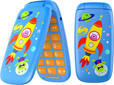 ukuu Klapphandy 1,8" GSM Kinderhandy Dual SIM Mobiltelefon ohne Vertrag mit grossen Tasten und Batte