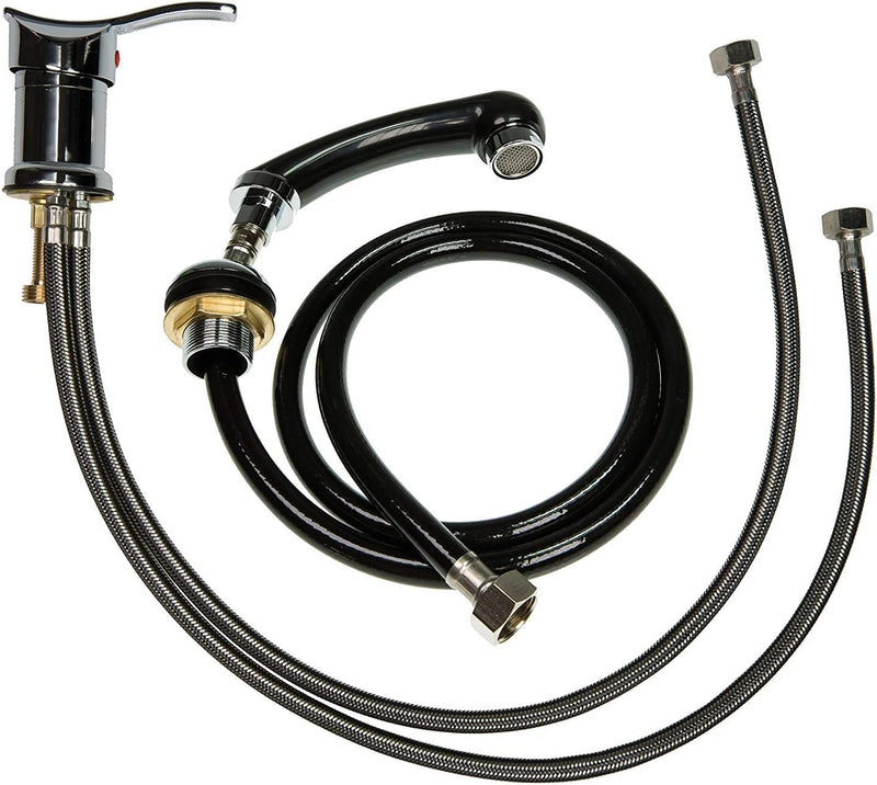 Staboos Einhebel-Mischbatterie & Hand-Brause für Friseur Waschsessel und Rückwärtswaschanlag
