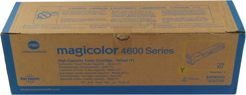 Konica Minolta A0DK252 Magicolor 4600 series Tonerkartusche, 8.000 Seiten, gelb, gelb