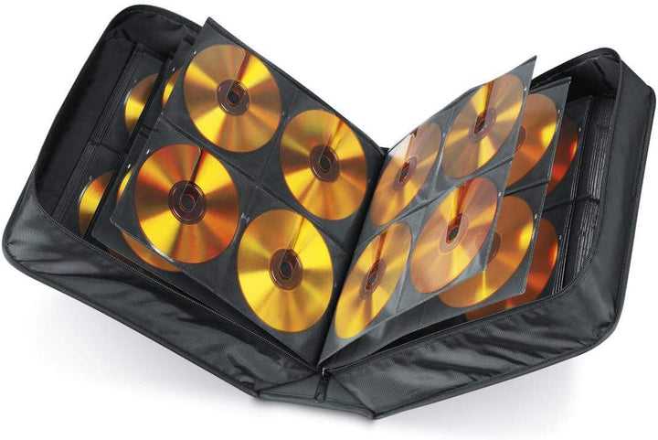 Hama CD Tasche mit Pflegetuch für 304 Discs / CD / DVD / Blu-ray (Mappe zur Aufbewahrung , platzspar