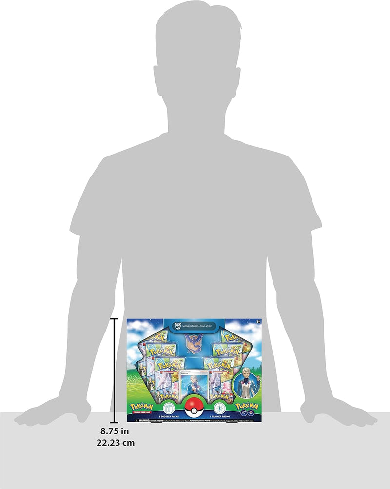 Pokémon TCG: GO Special Collection – Team Mystic (1 Folien-Promokarte, 1 Deluxe-Pin und 6 Booster-Pa