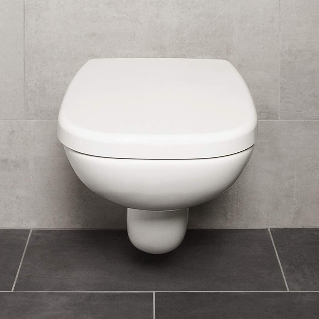 Bullseat® premium Toilettendeckel weiss passend zu Duravit D-Code. Klodeckel mit Absenkautomatik/Sof