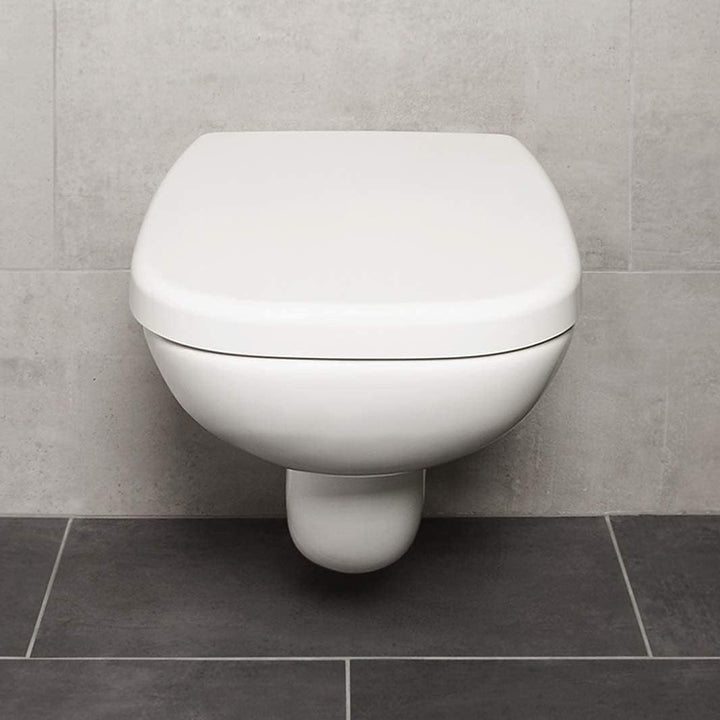 Bullseat® premium Toilettendeckel weiss passend zu Duravit D-Code. Klodeckel mit Absenkautomatik/Sof