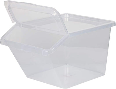 Kreher 3 x Aufbewahrungsbox, Sortierbox aus Kunststoff in Transparent. Mit ca. 40 Liter Volumen pro