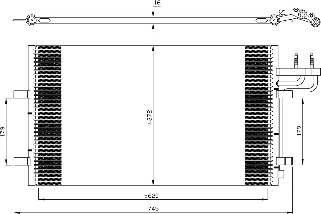 NRF 35551 Kondensator, Klimaanlage