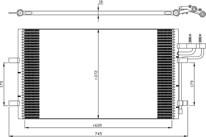 NRF 35551 Kondensator, Klimaanlage