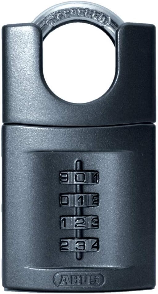 ABUS Zahlenschloss 158CS/50, 50 mm, Bügelschloss, 4 Ziffern 50mm Closed Shackle Combination Padlock
