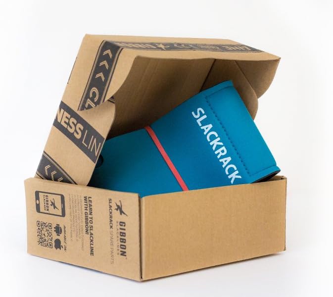 Gibbon Slacklines Neoprenschutzkappen für das Fitness Slackrack, Ersatzteile, blau, 2 Stück